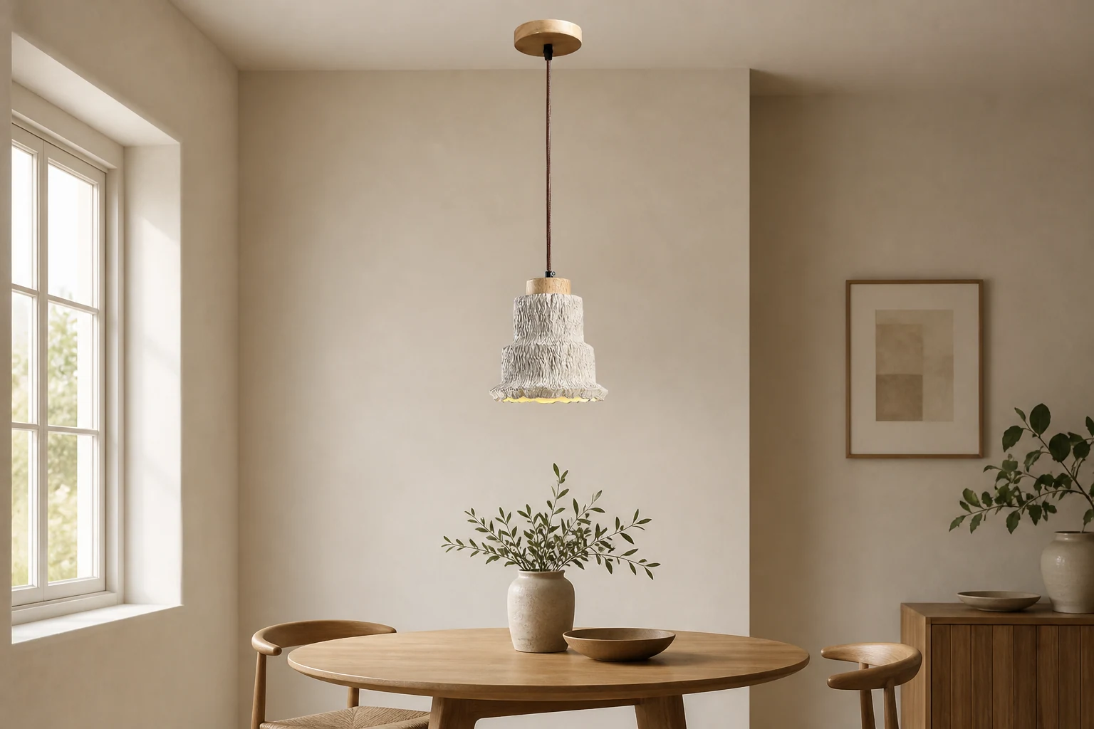 Lampa wisząca Boulder D352 pokazana w scenie pokoju lifestylowego