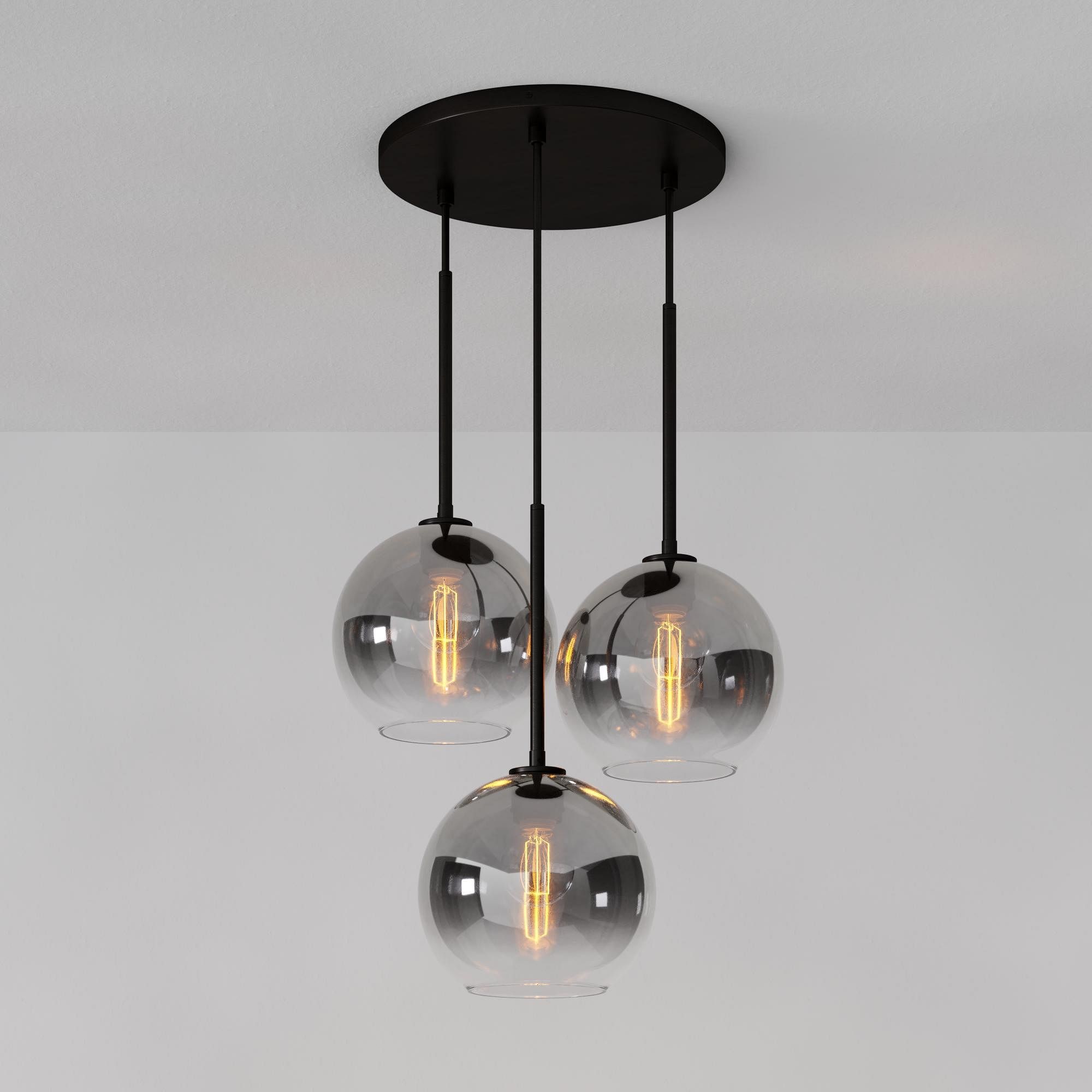 Selvion Minimalist Crystal Chandelier - Handcrafted Glass Sculptural Lighting Fixture T150