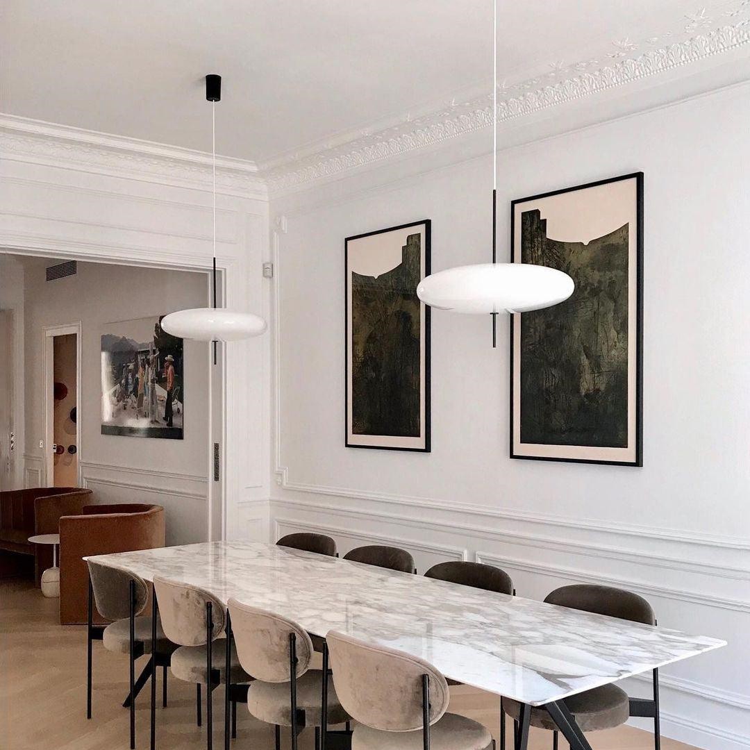 Modern Elliptical Shape Pendant Light