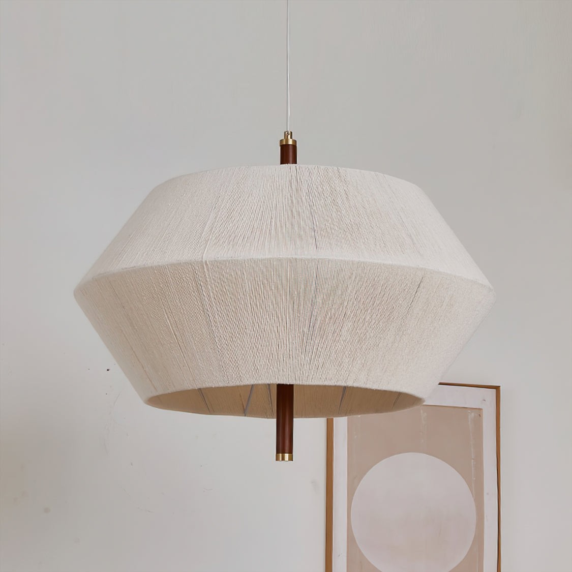 Japanese Wabi-Sabi Style Woven Fabric Pendant Lamp M109