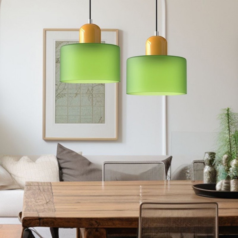 Nordic Morandi Cylinder Glass Pendant Lamp S101