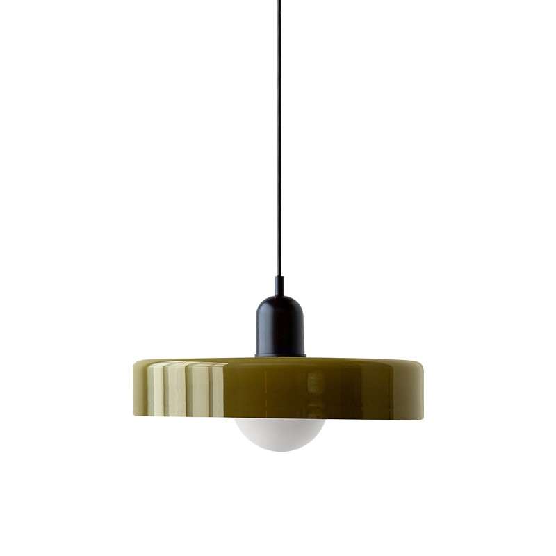 Morandi Glass Disc Orb Pendant Lamp S85