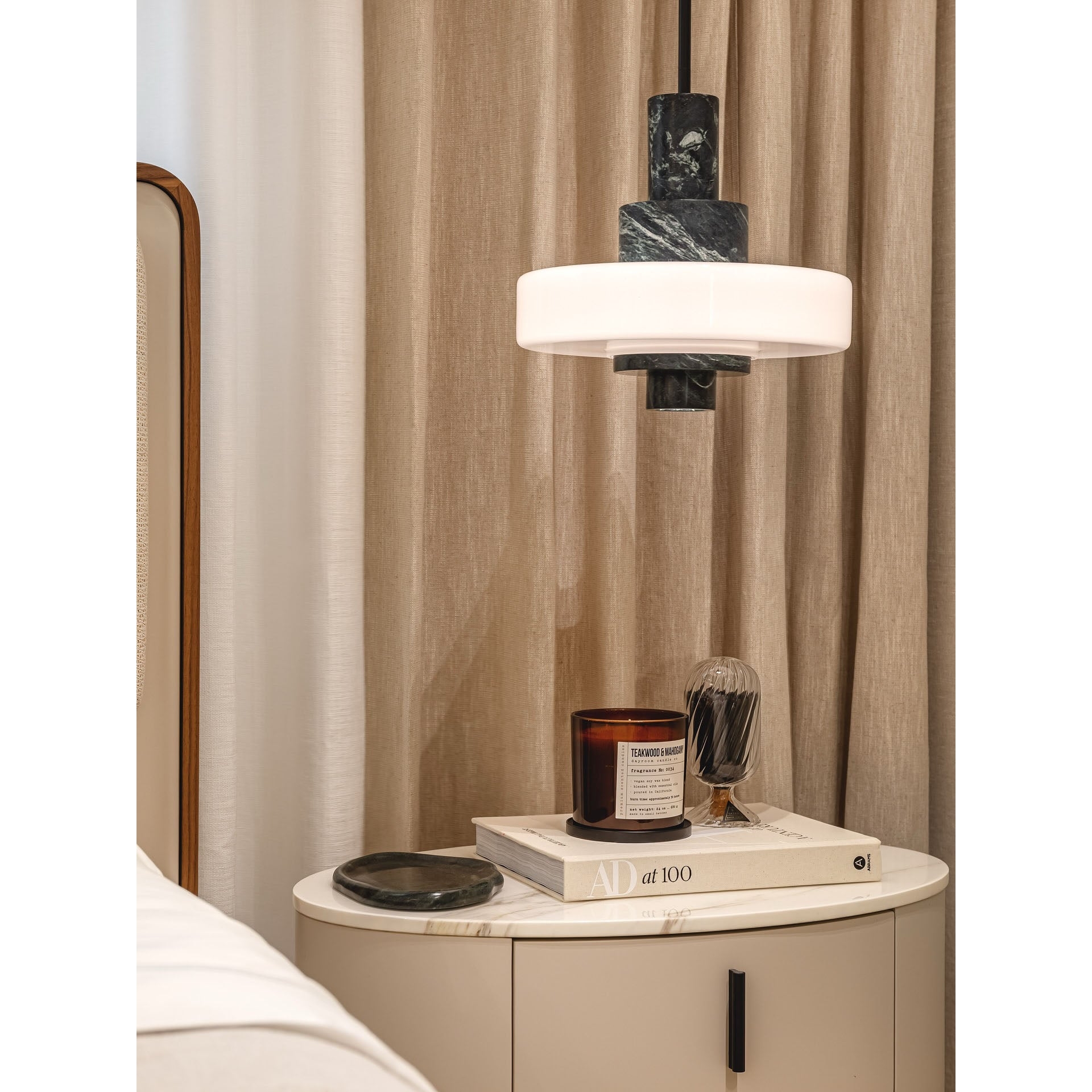 Mercury Green Marble Pendant Lamp D707