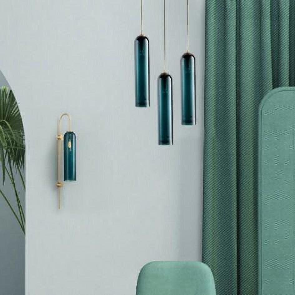 Float Blown Glass Cylindrical Pendant Lamp