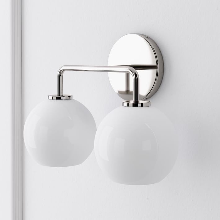 Selvion Artistic Globe Sconce Light - Handcrafted Glass Sculptural Wall Fixture T021