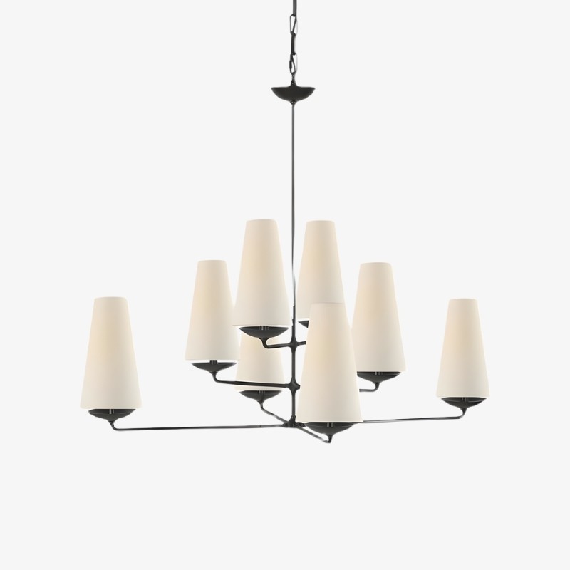 VertiFount Architectural Vertical Chandelier with Multi Light Structure for Open Interiors T566