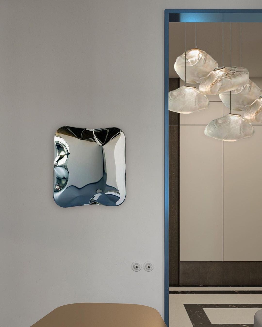 Multi-Head Irregular Glass Bubble Chandelier M180