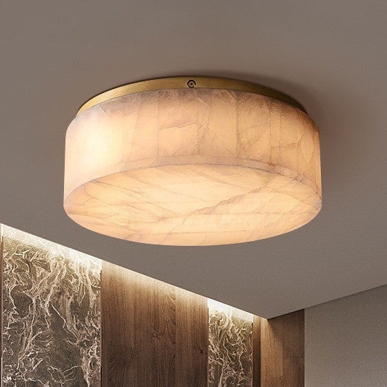 Rivage Alabaster Minimalist Ceiling Light D948
