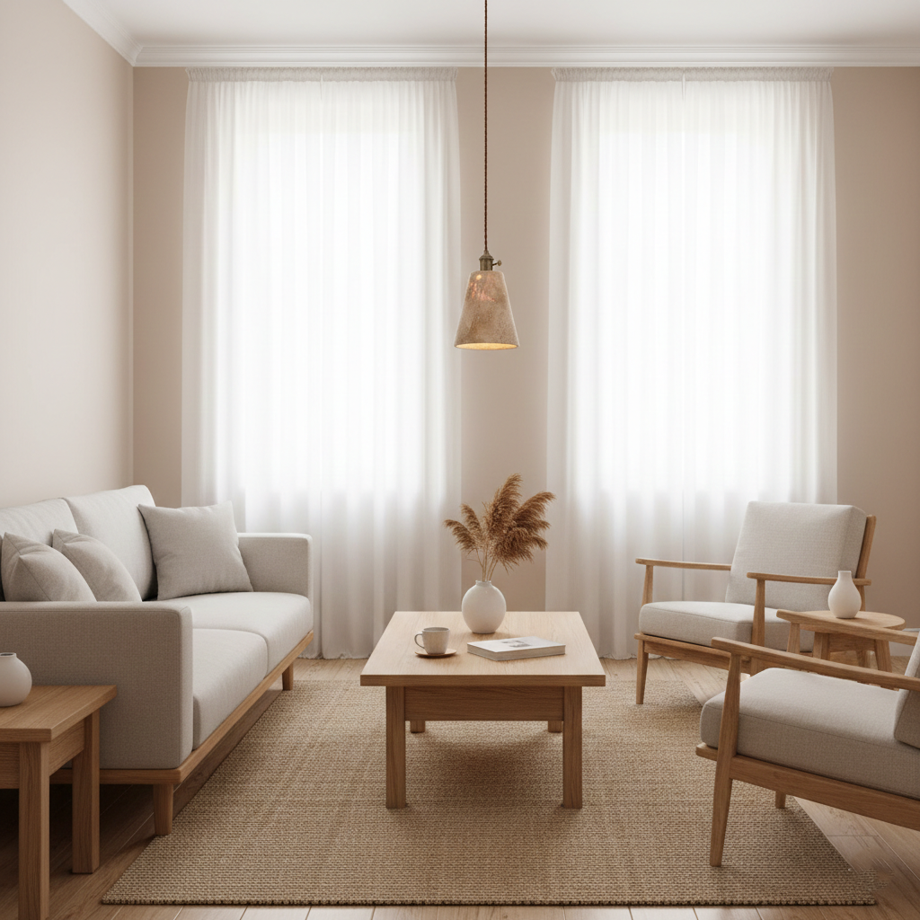 Alagusmo Minimalist Travertine Pendant Light D892