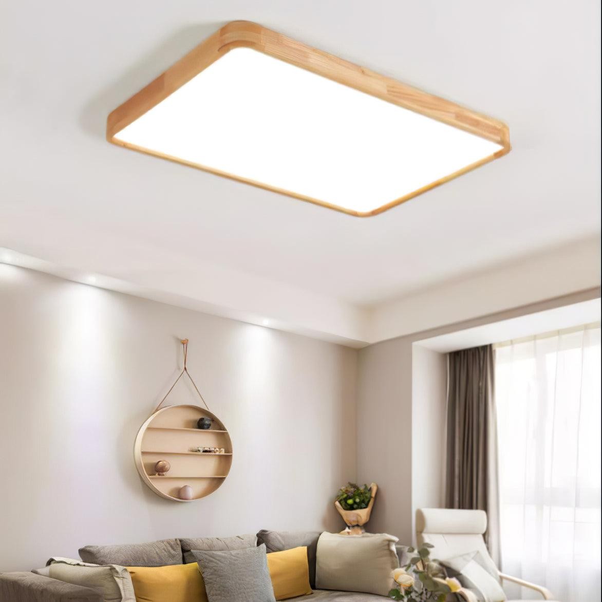 Wooden Geometric Ceiling Light M295