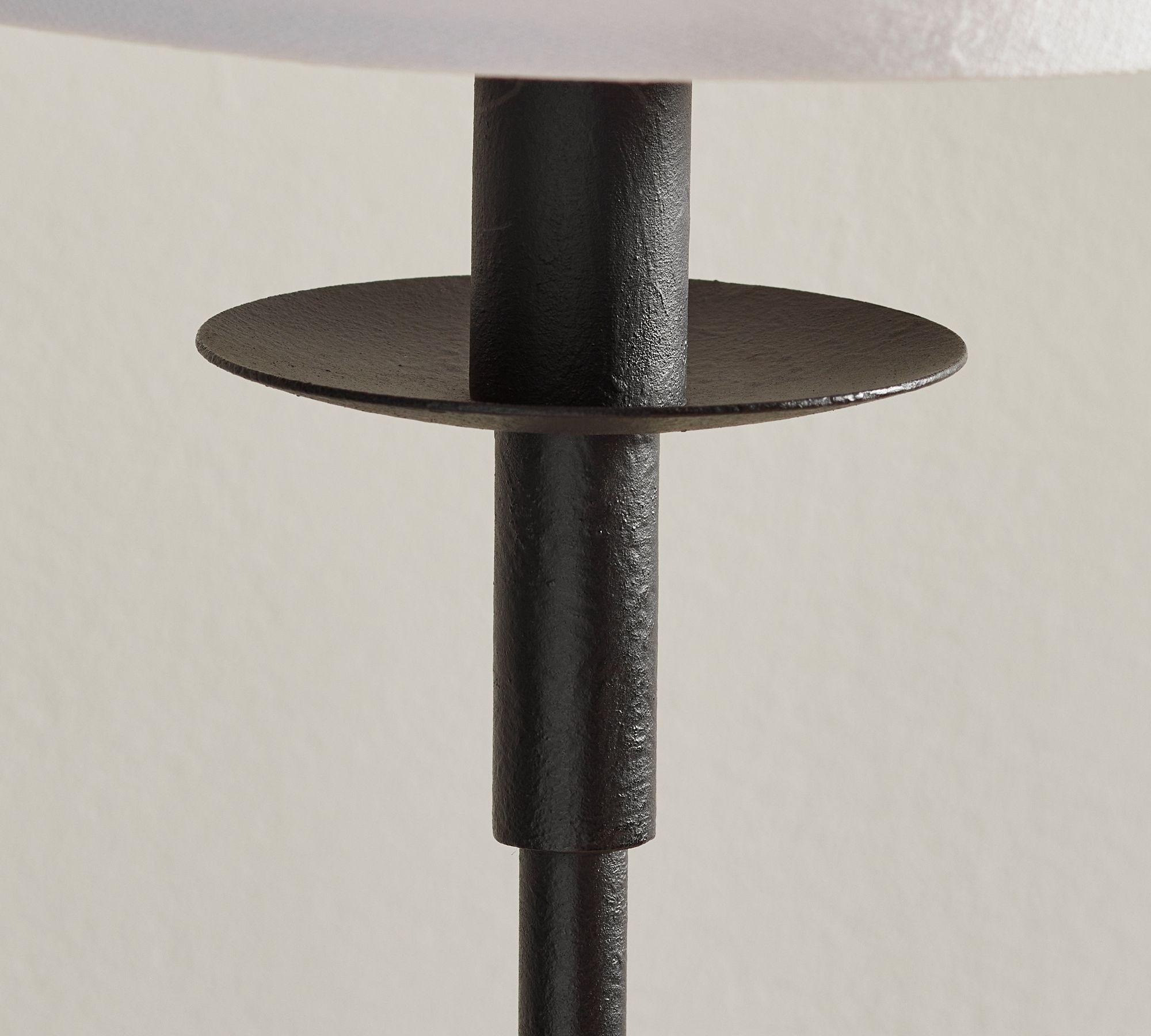 Rowan Modern Iron Table Lamp - Industrial Farmhouse Linen Bedside Reading Light T124