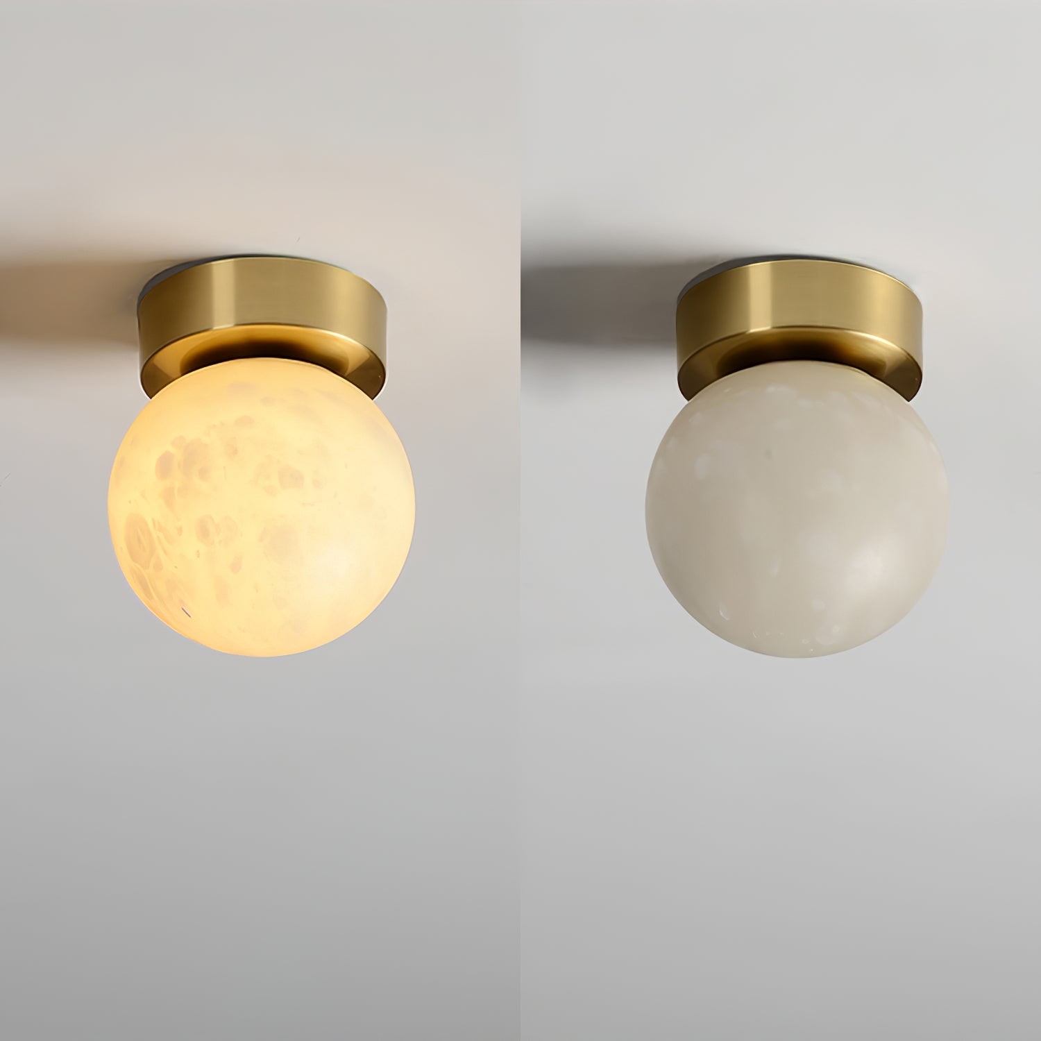 Moon Alabaster Ceiling Lamp M538