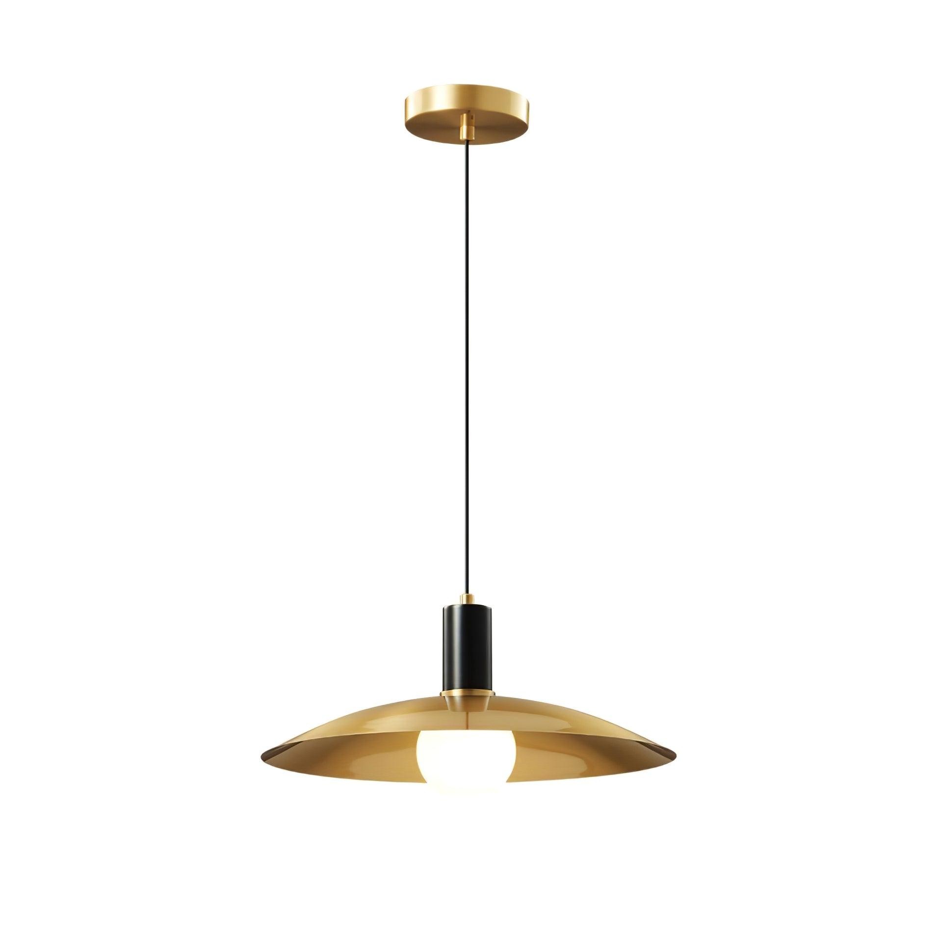 Brass Flared Pendant Lamp M571