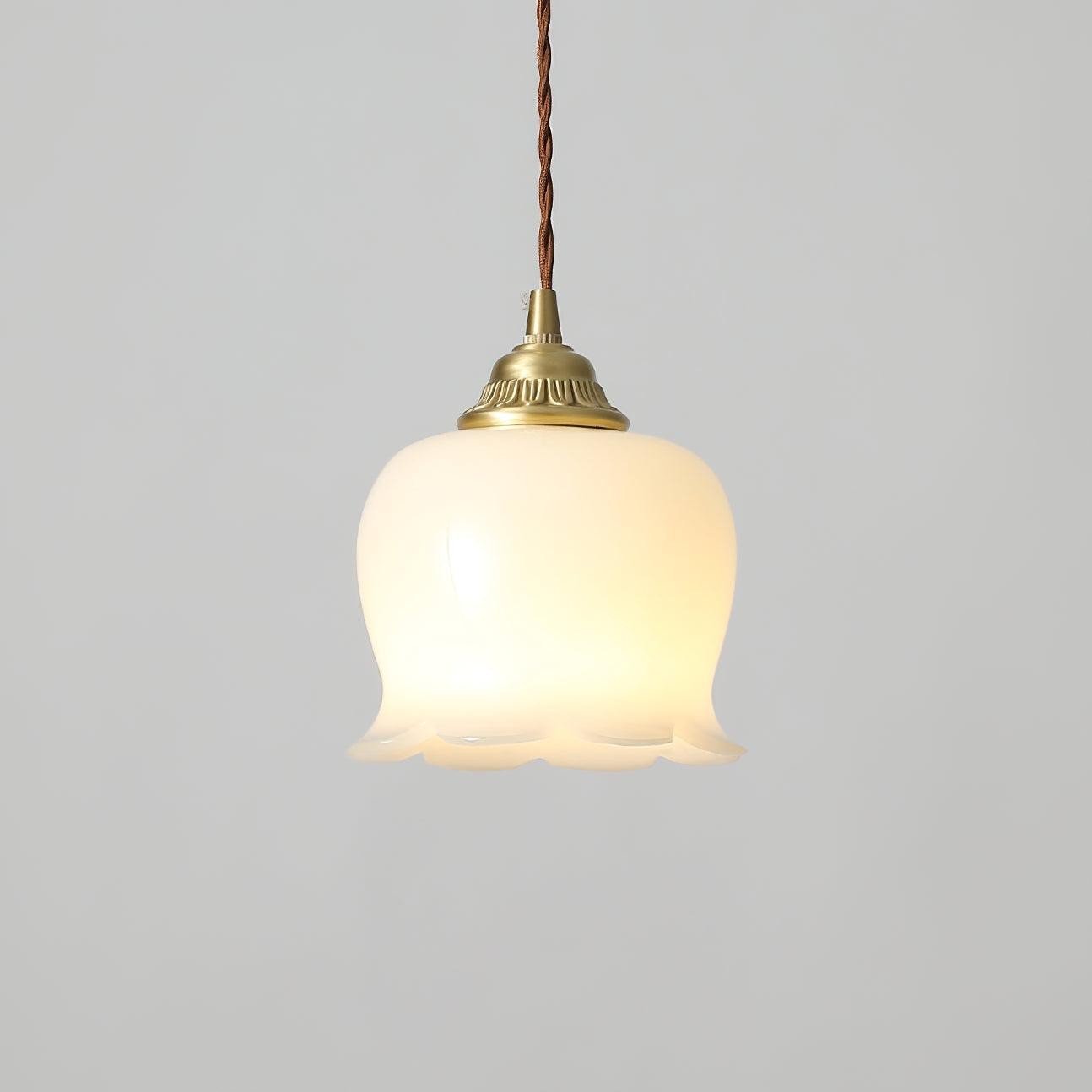 Traditional Glass Flower Pendant Lamp M316