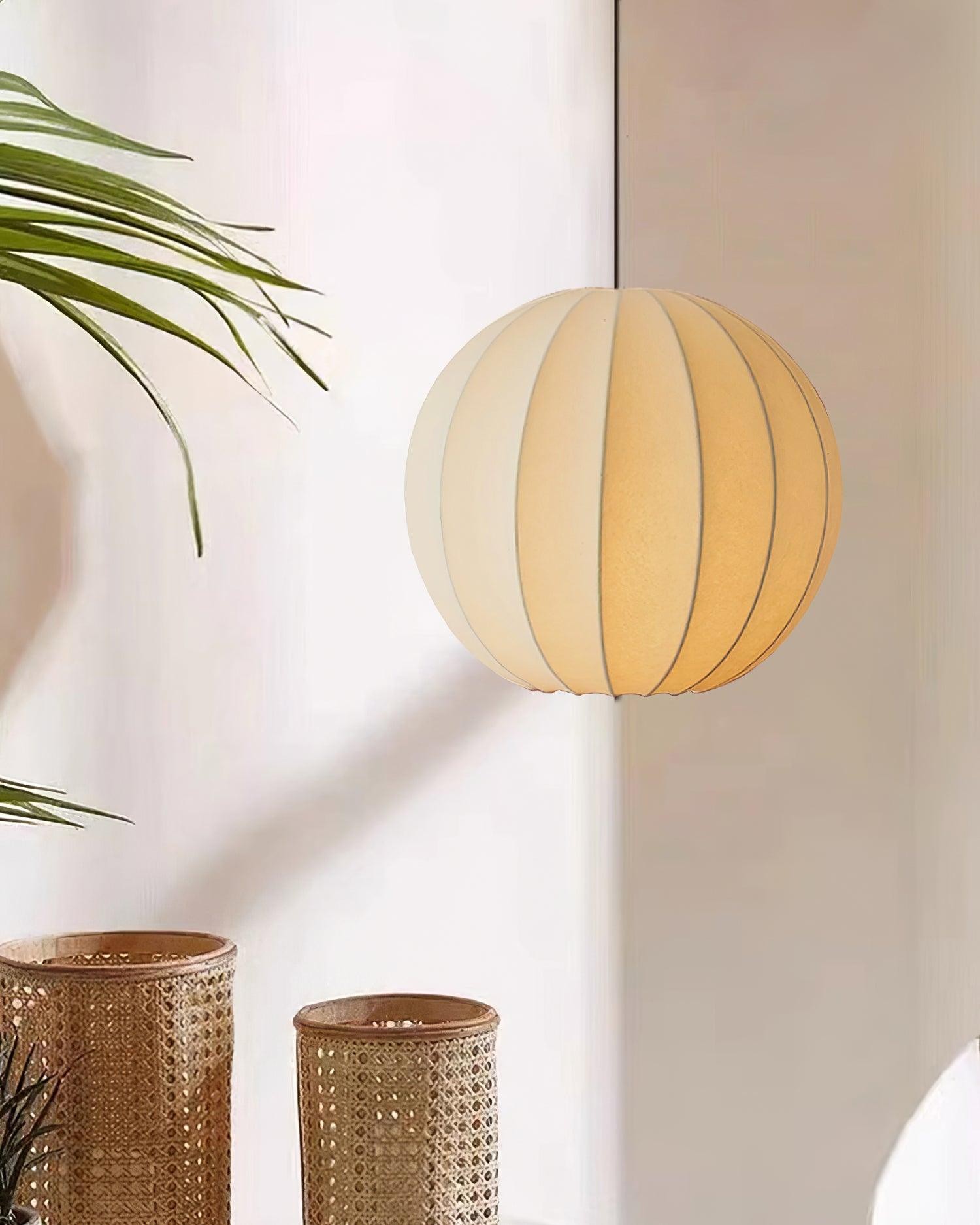 Creative Japanese Minimalist Silk Pendant Lamp For Restaurant M462