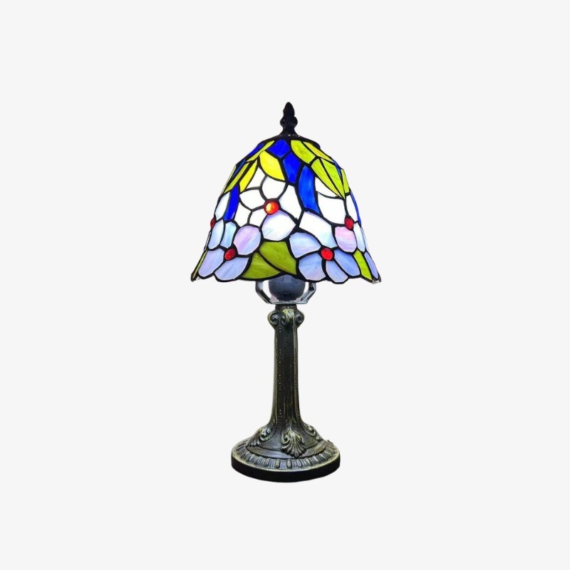 Lampada Virelle in vetro colorato, modello B