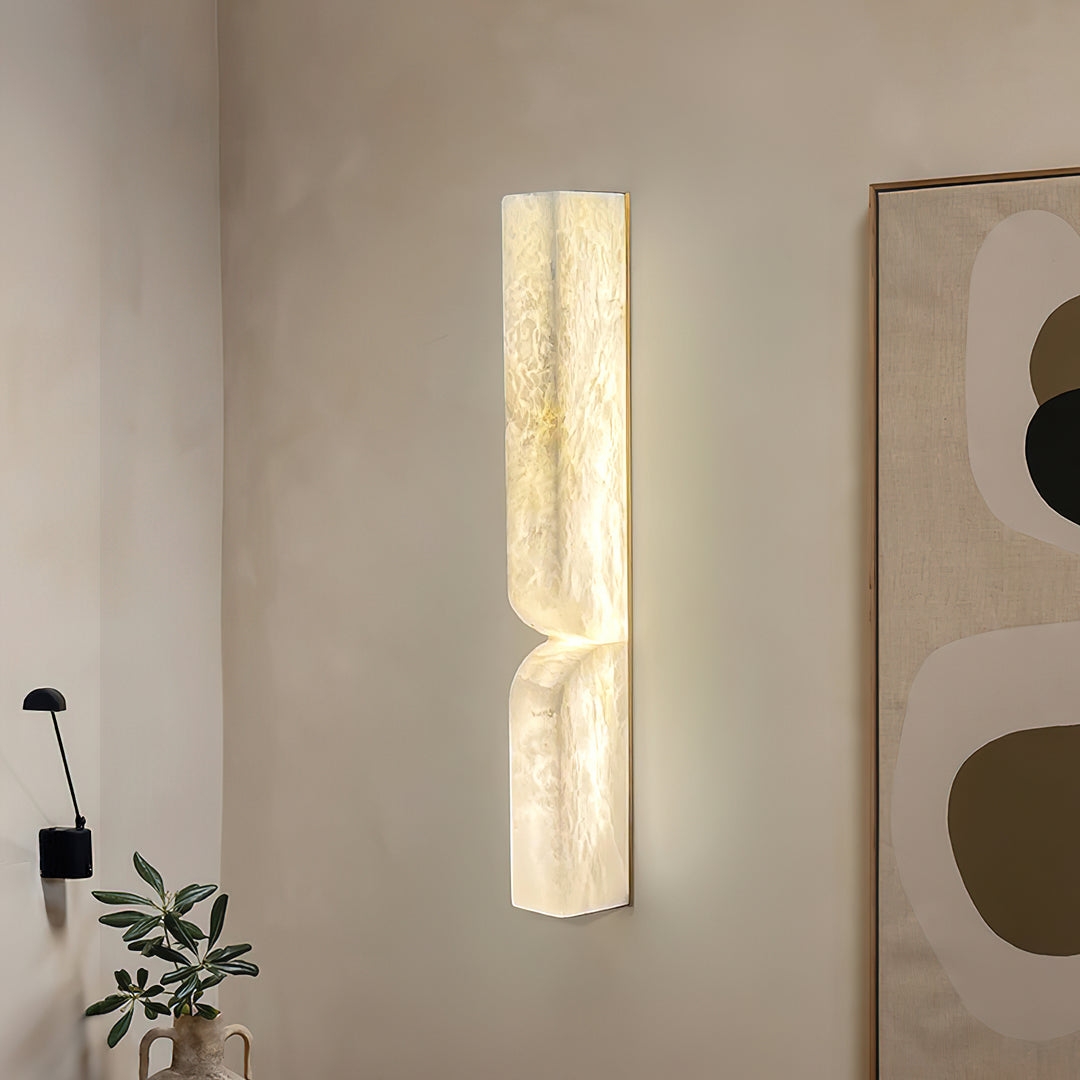 Rectangular Alabaster Wall Lamp D639