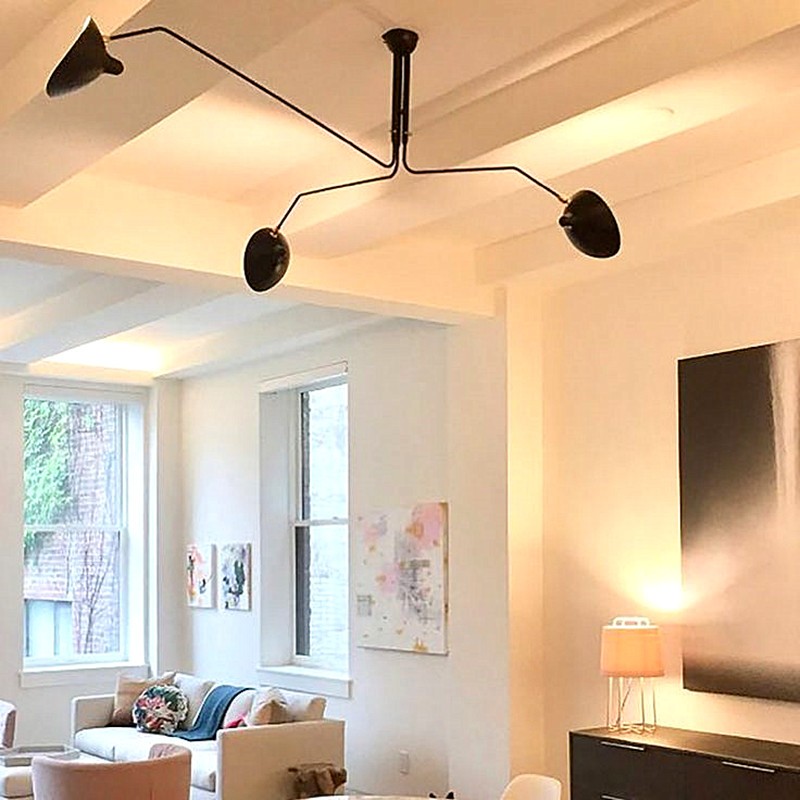 Industrial Adjustable Multi Arm Ceiling Light S17