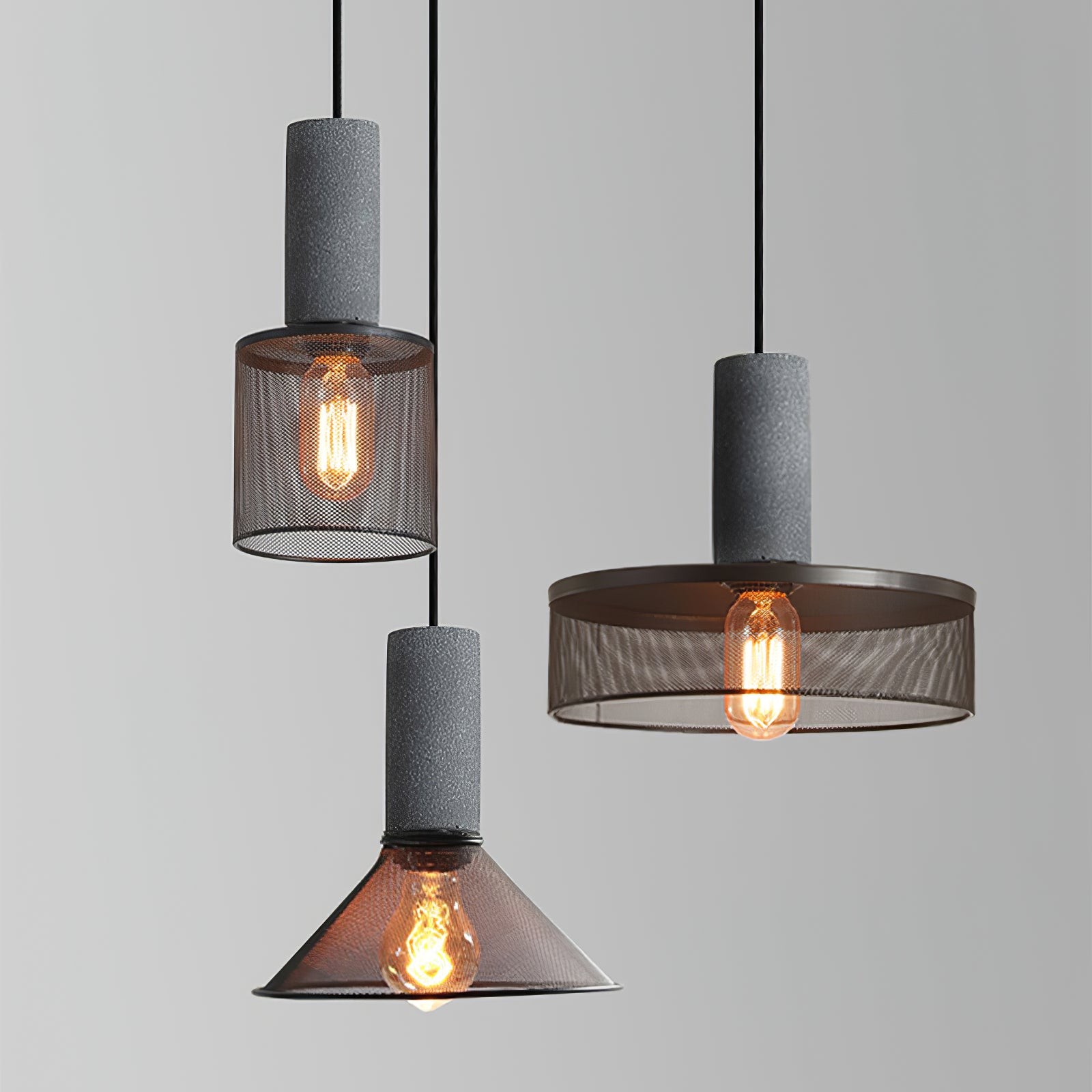 Cement Mesh Pendant Light M81