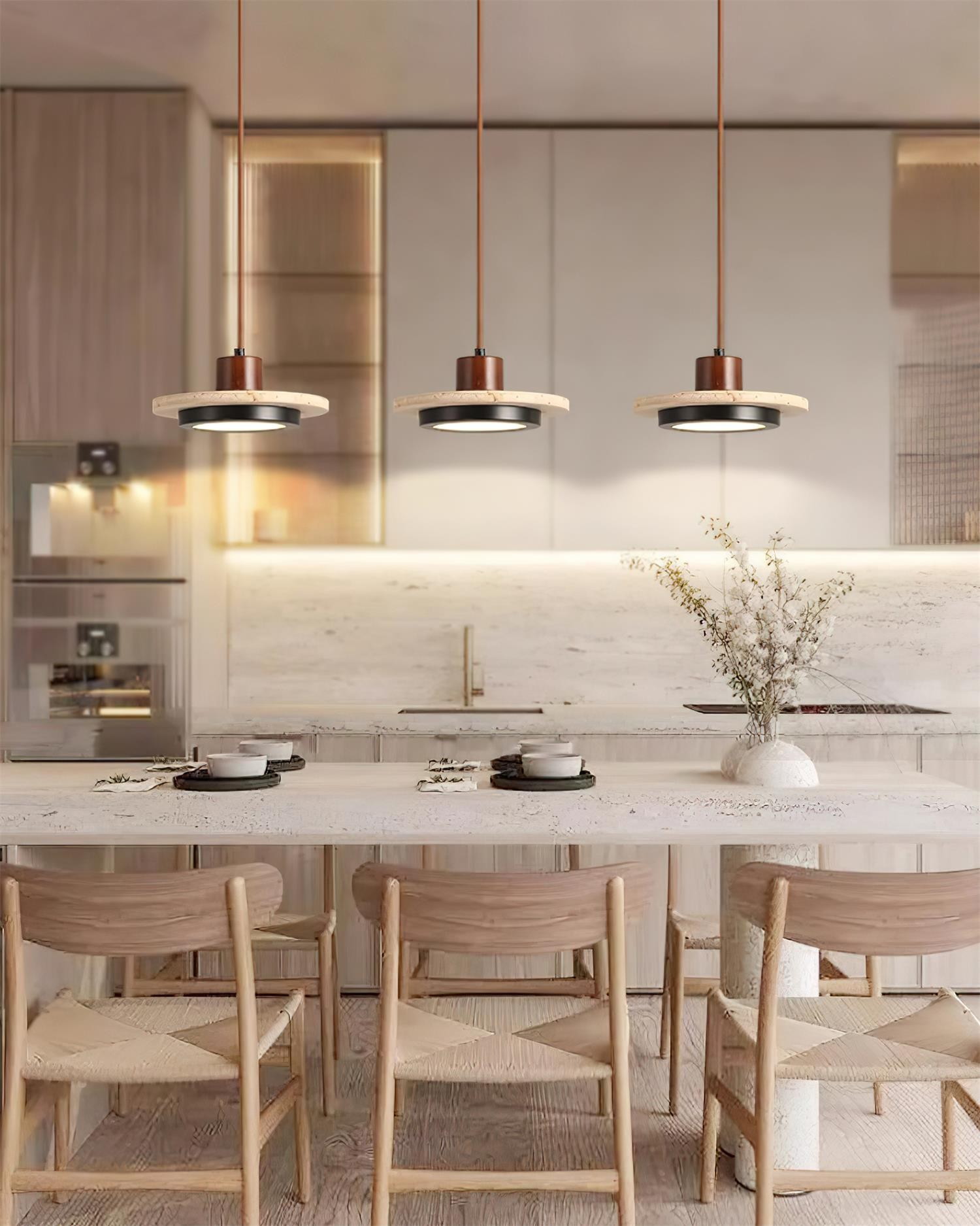 Creative Retro Regular Disc LED Pendant Lamp M254