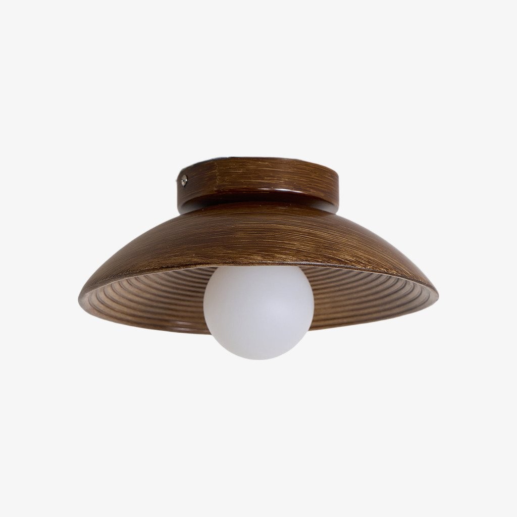 Ovalune Organic Textured Ceiling Light Sculptural Design Flush Mount - Modern Style for Living Room T527