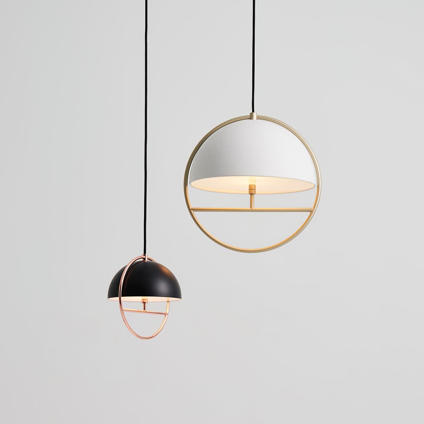 Nordic Hemispherical Ring Metal Pendant Lamp M551