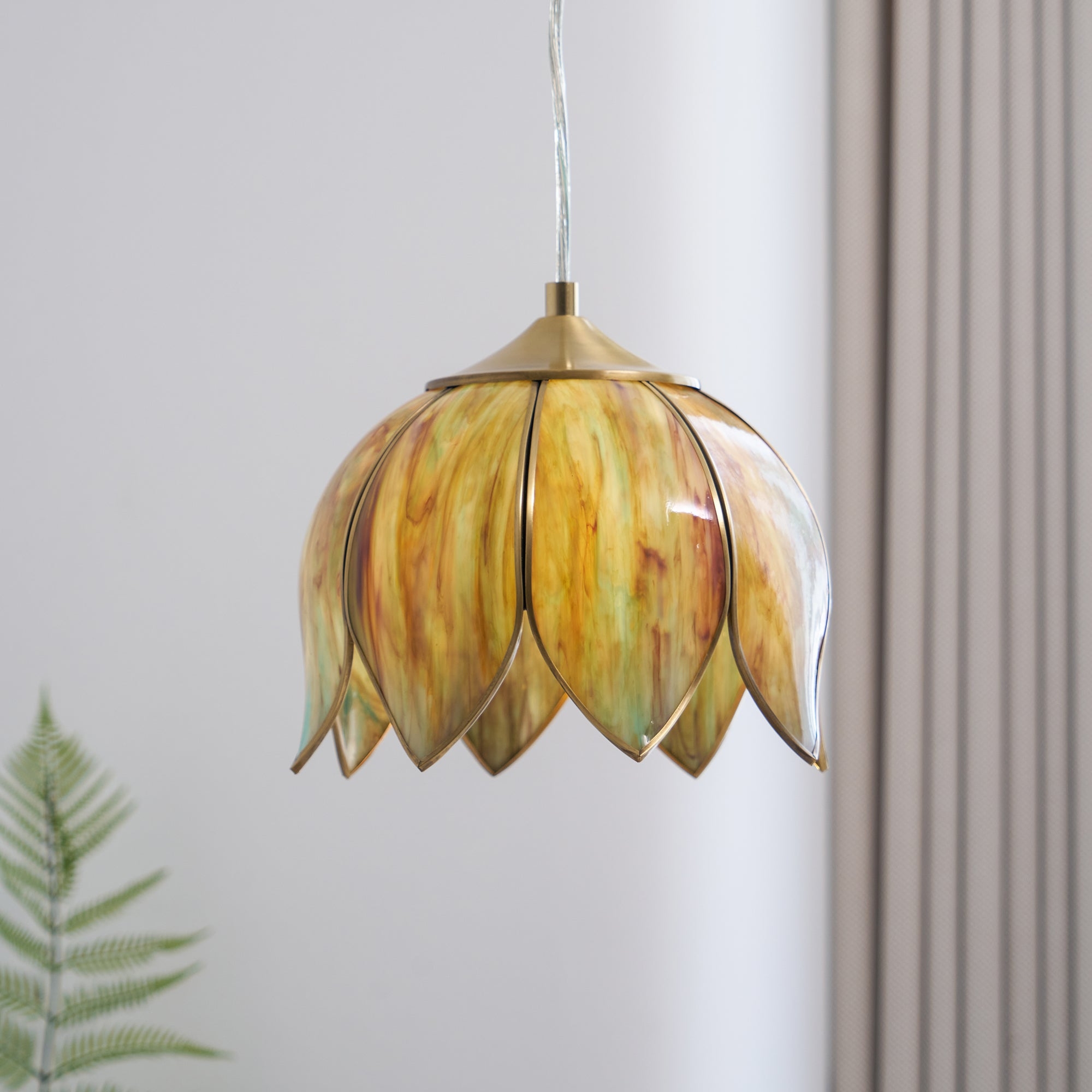 Retro Lotus Pendant Lamp D582