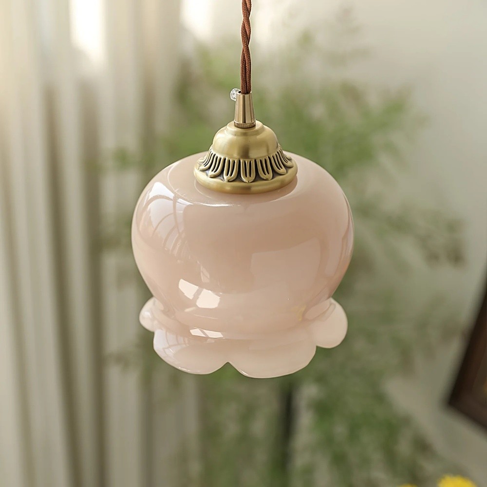 Nordic Milk Valley Flower Pendant Light S130