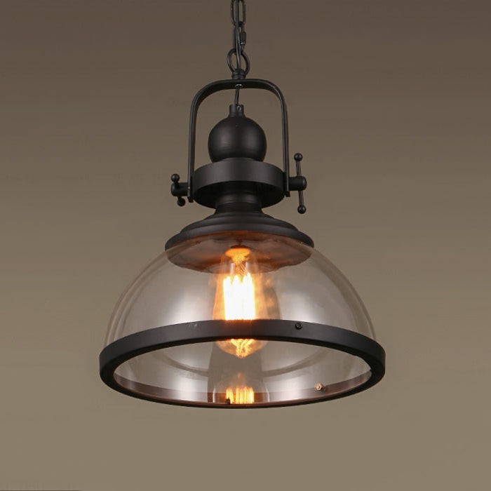 Modern Industrial Style Dome Glass Pendant Lamp M165
