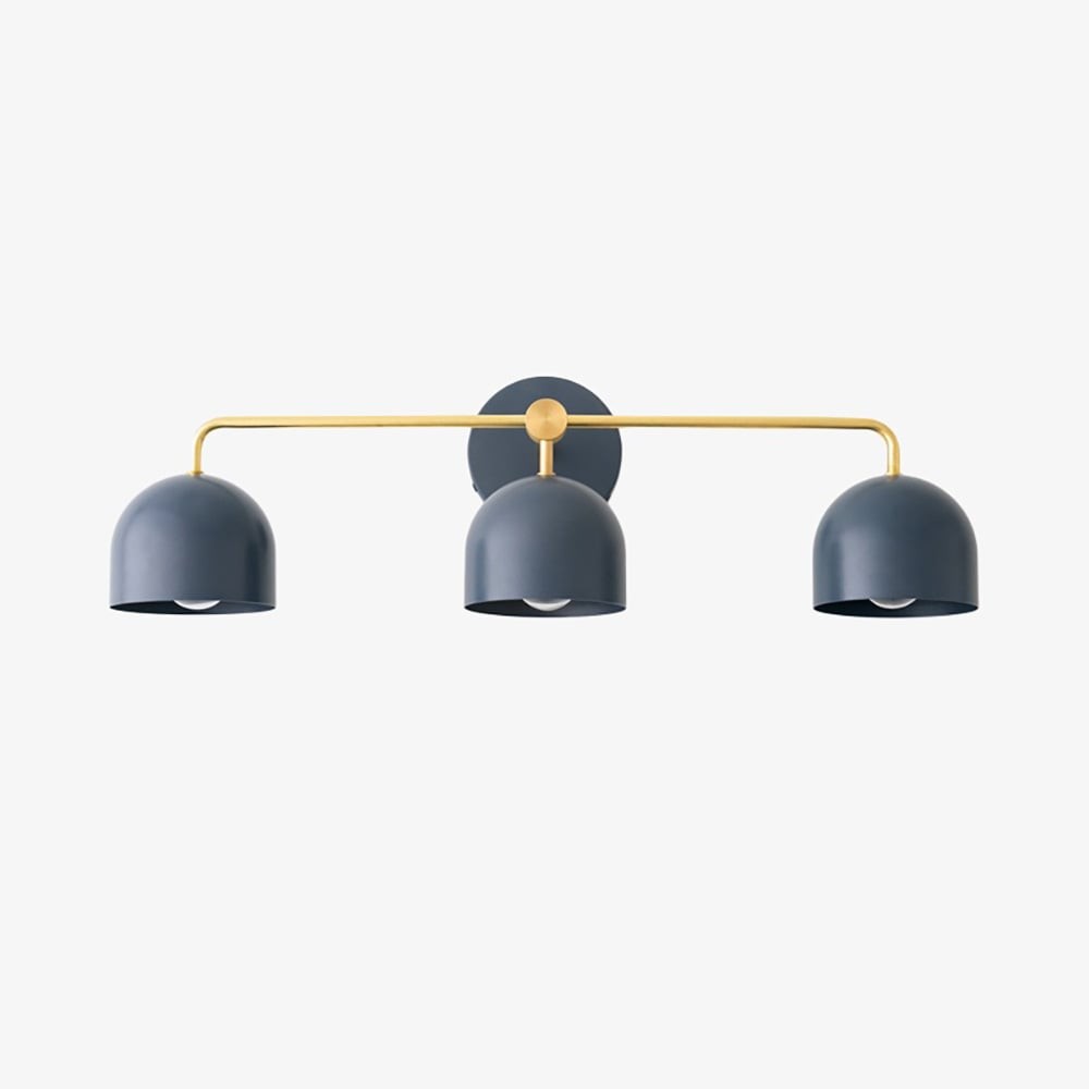 Metio Dome Farmhouse Vanity Wall Light Colorful Metal Sconce T450