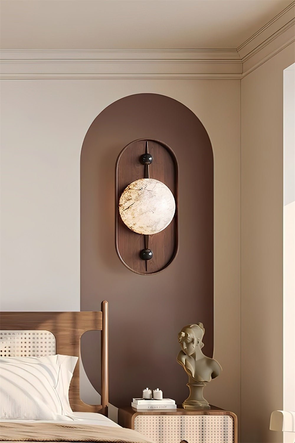 Bezel Alabaster Wall Lamp D393