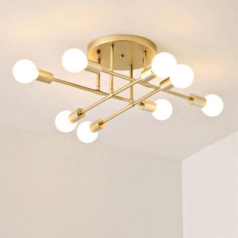 Smuxi 6/8 Head LED Industrial Iron Ceiling Light