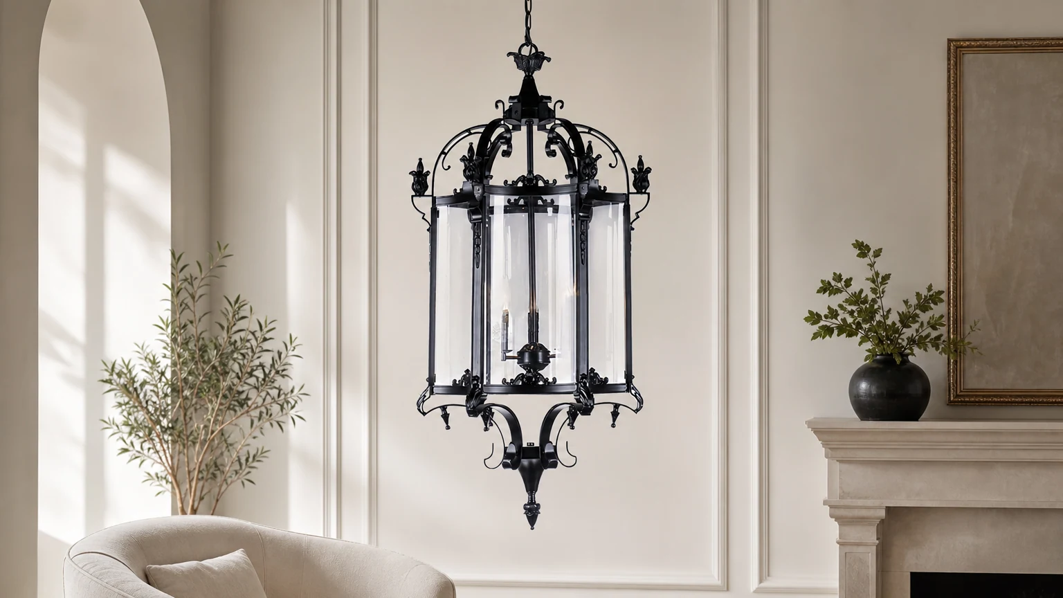 Żyrandol Metropolitan Lantern D483 w aranżacji pokoju