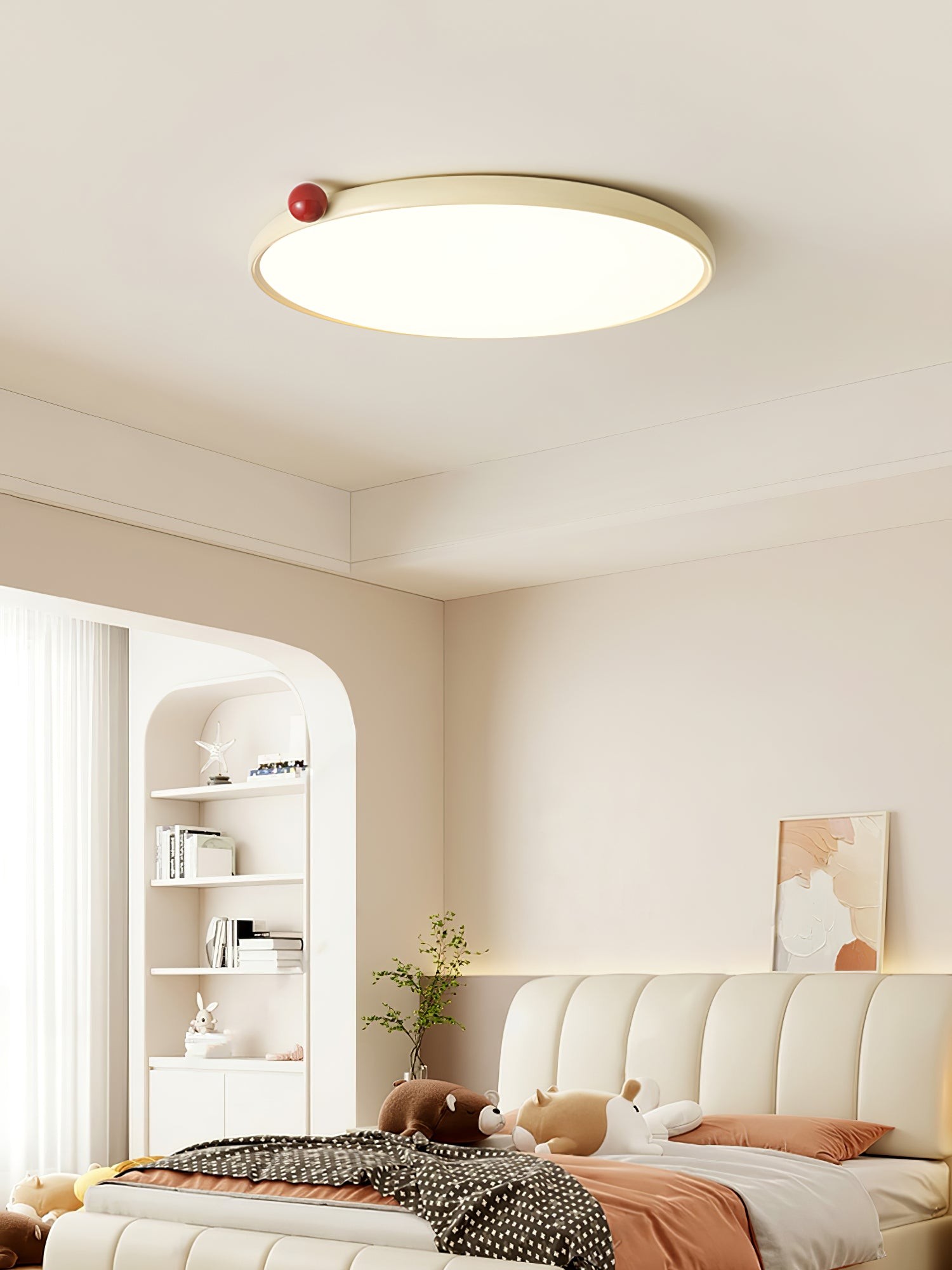 Minimalist Disc Cream Style Ultra-thin Ceiling Lamp M543