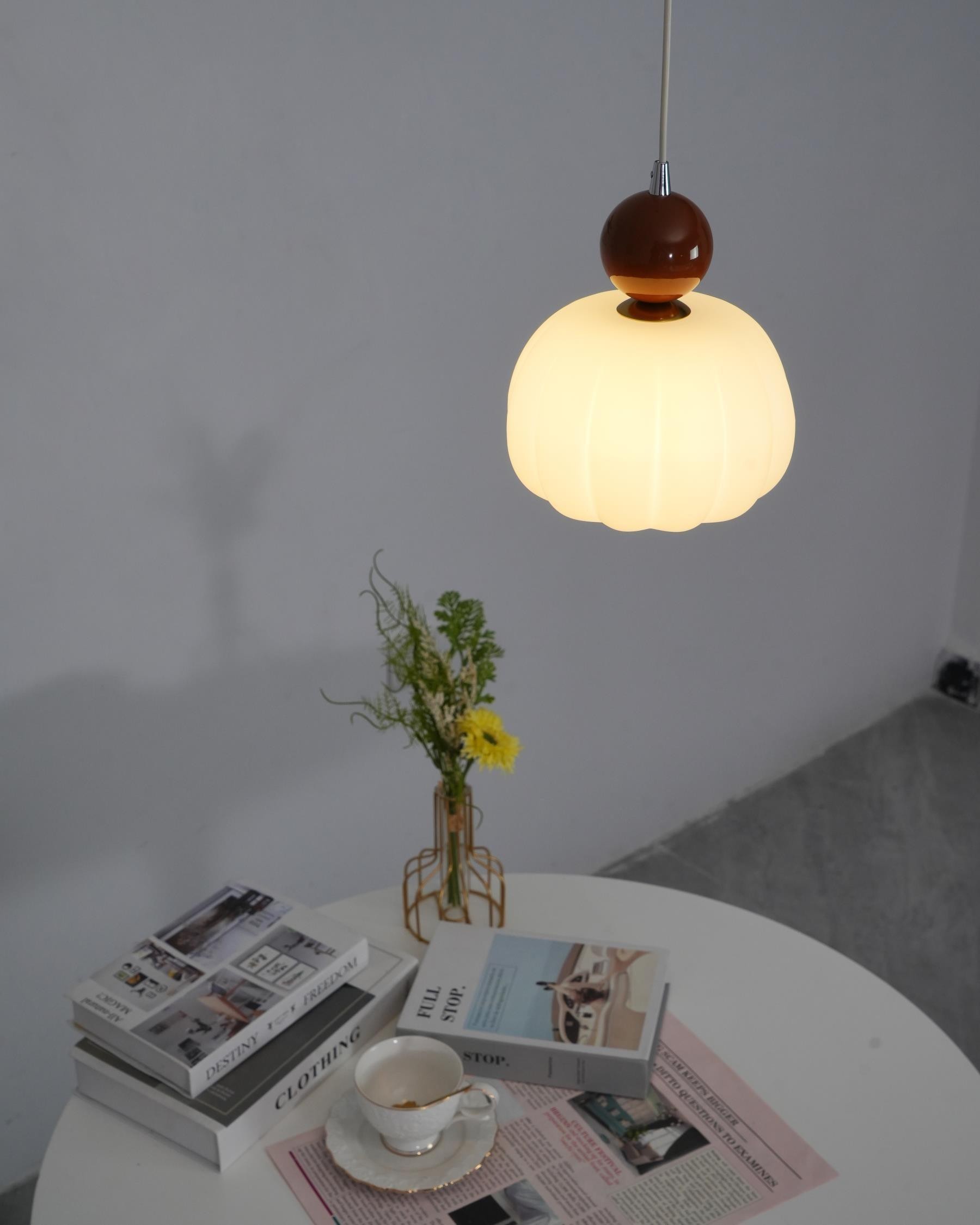 French Vintage Cream Pendant Lamp M129