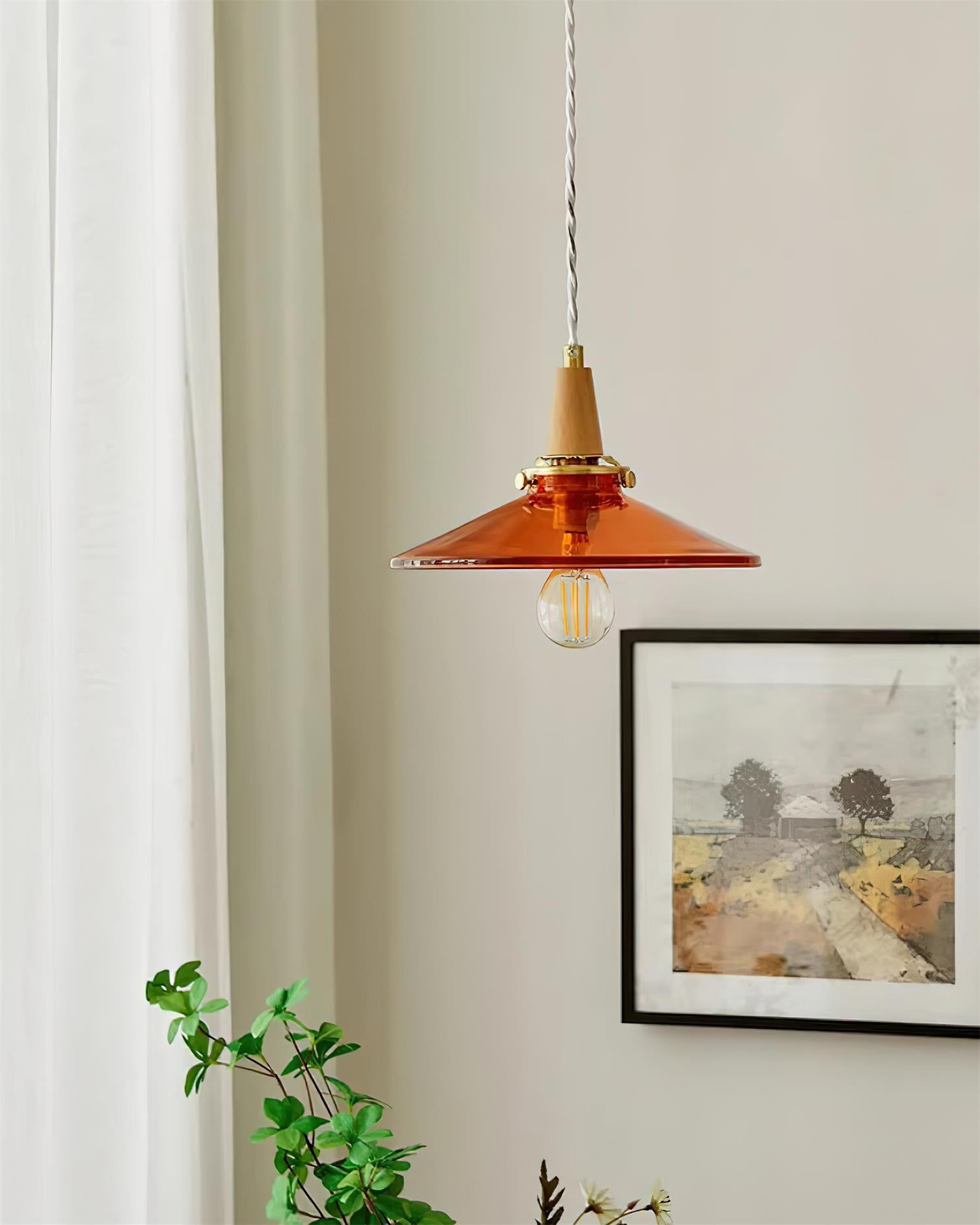 Nordic Brass Glass Pendant Lamp M286