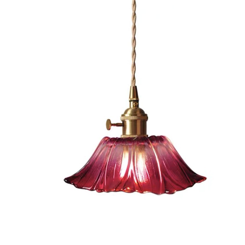 Tiffany Lotus Glass Pendant Light S55
