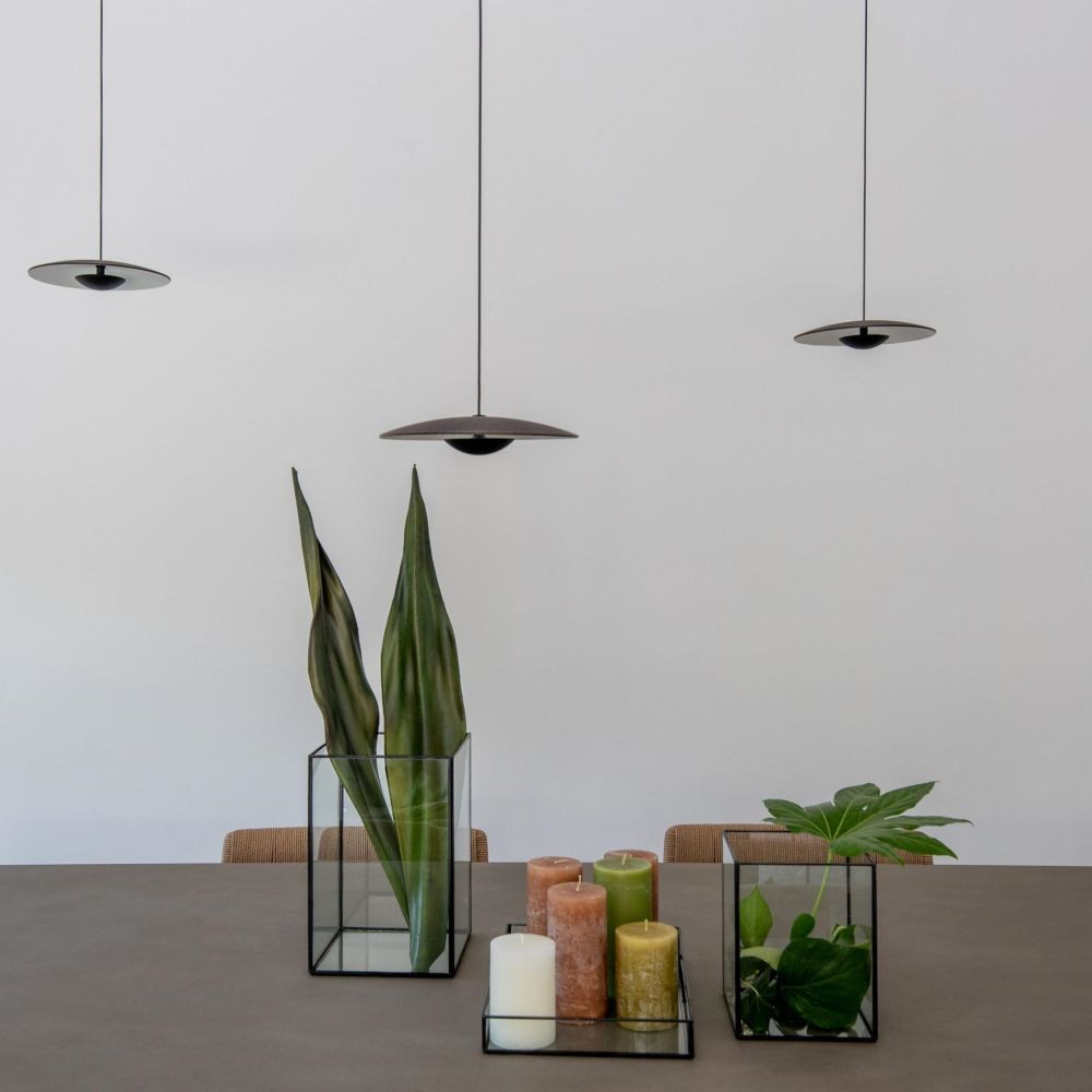 Indoor Ginger LED Suspension Lamp Above The Dining Table