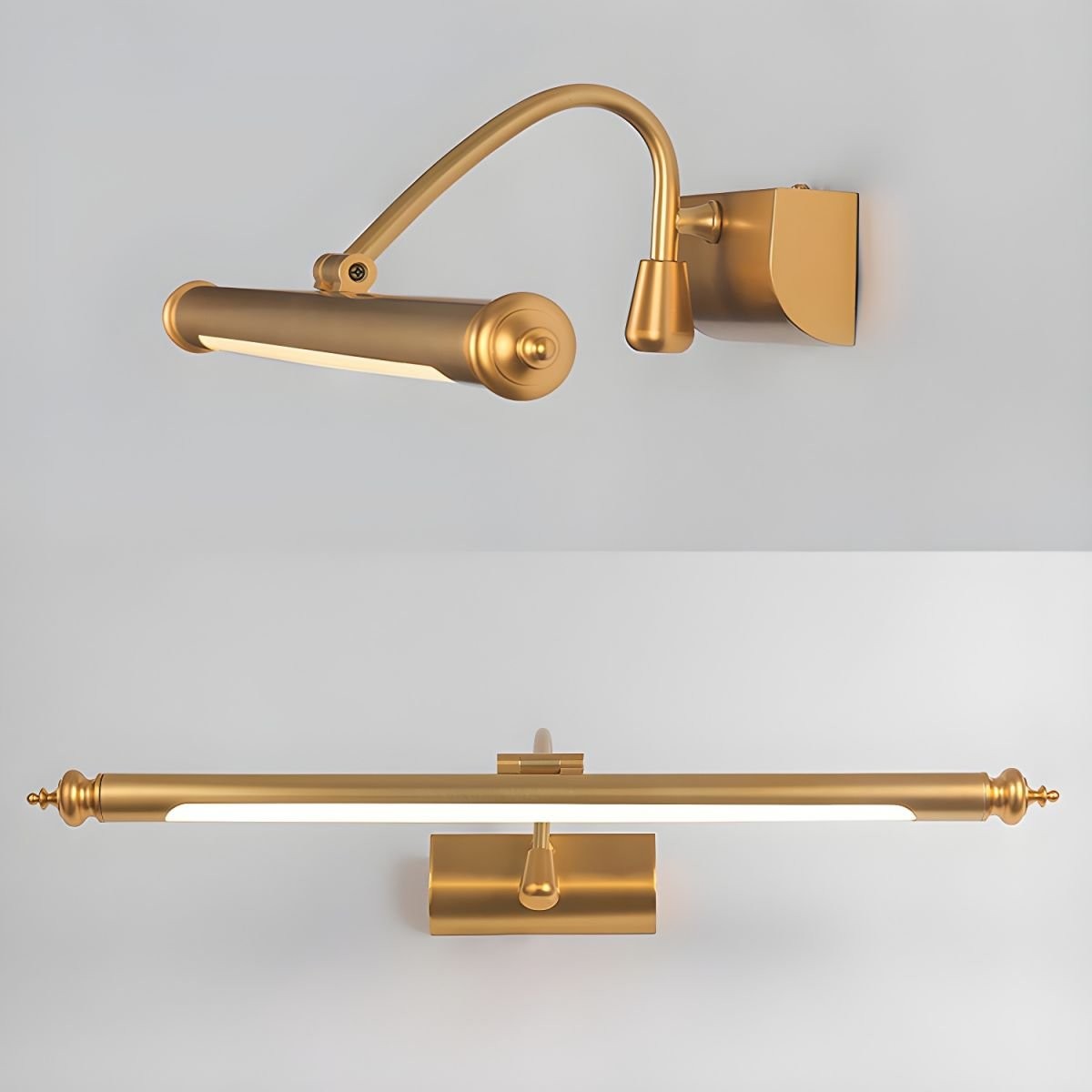 Mirror Front LED Brass Wall Lamp M71