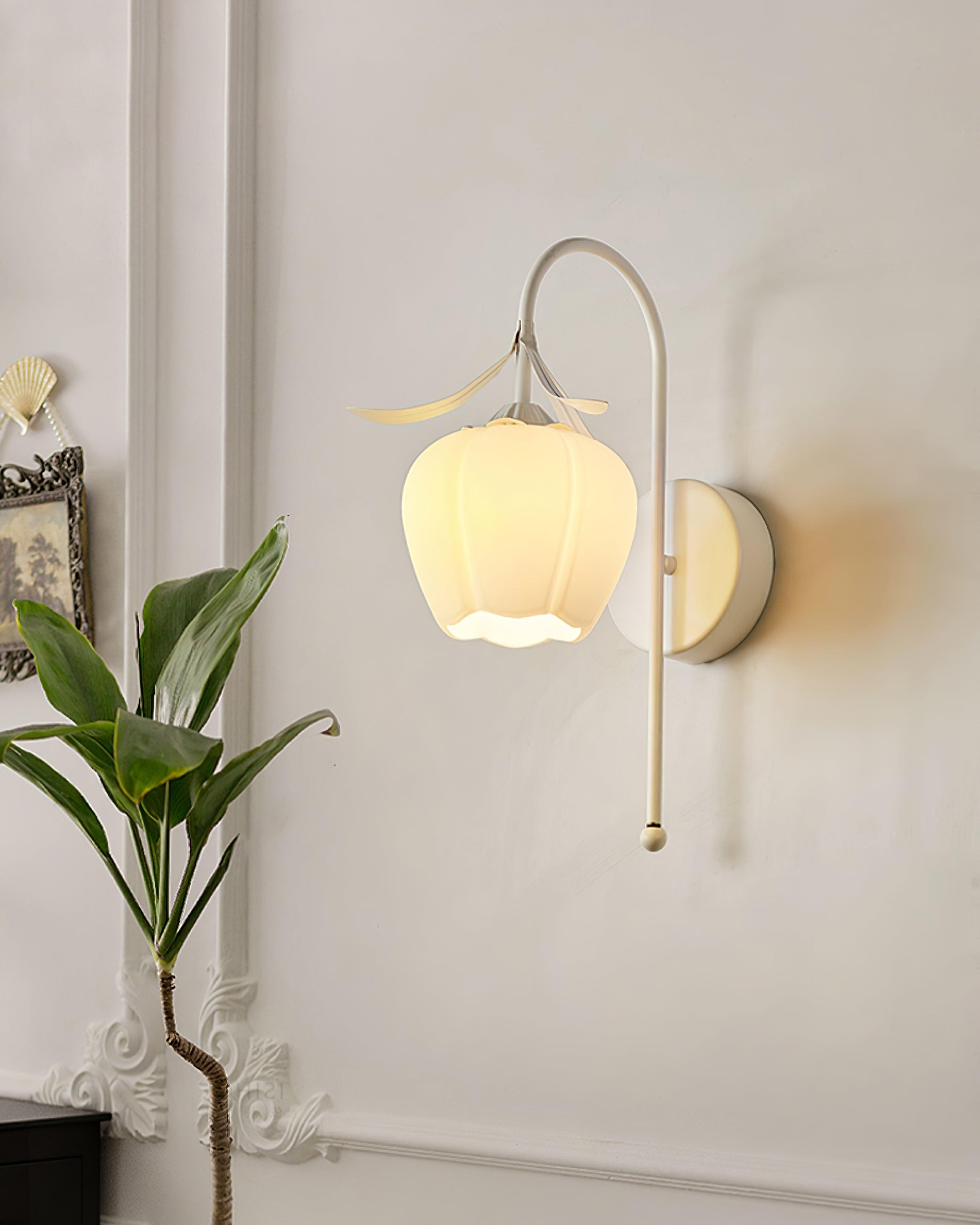 French Cream Style Flower Wall Lamp M146