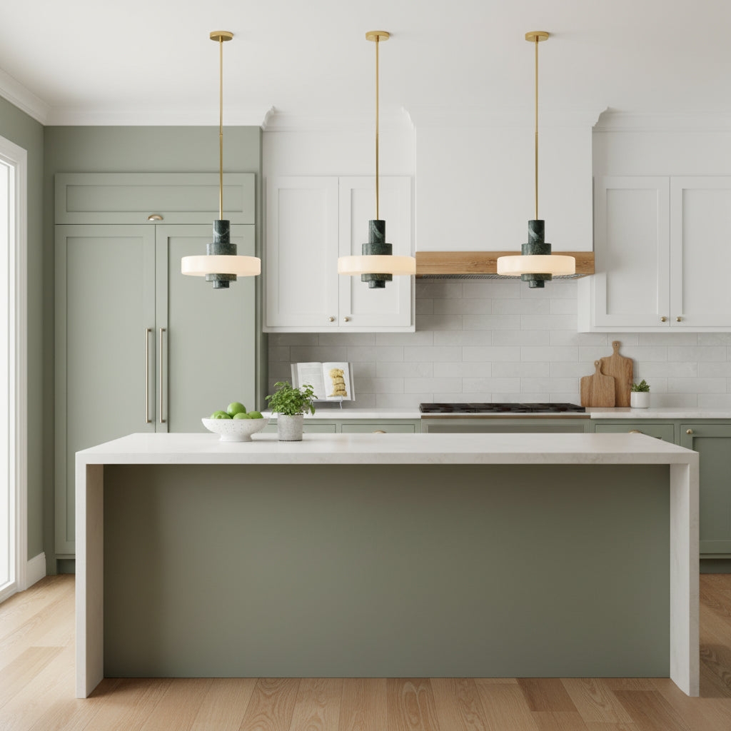 Mercury Green Marble Pendant Lamp D707