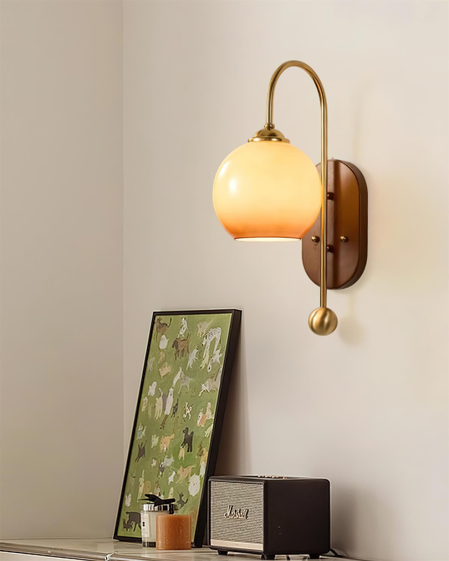 American Retro Spherical Wall Lamp M252