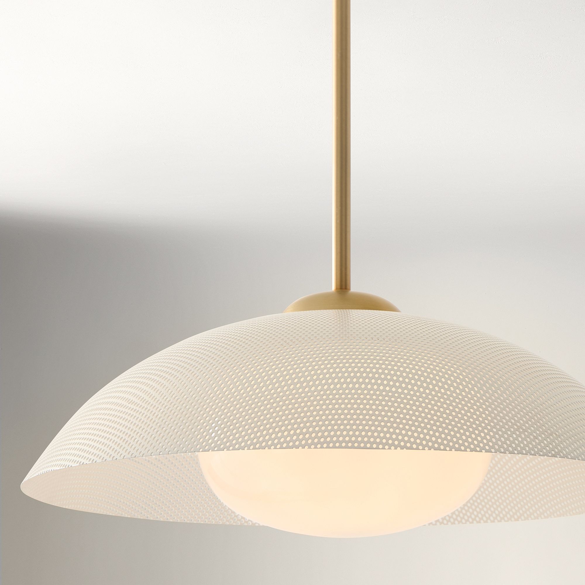Elorina Pendant Light - Perforated Metal Shade, Champagne Bronze T042