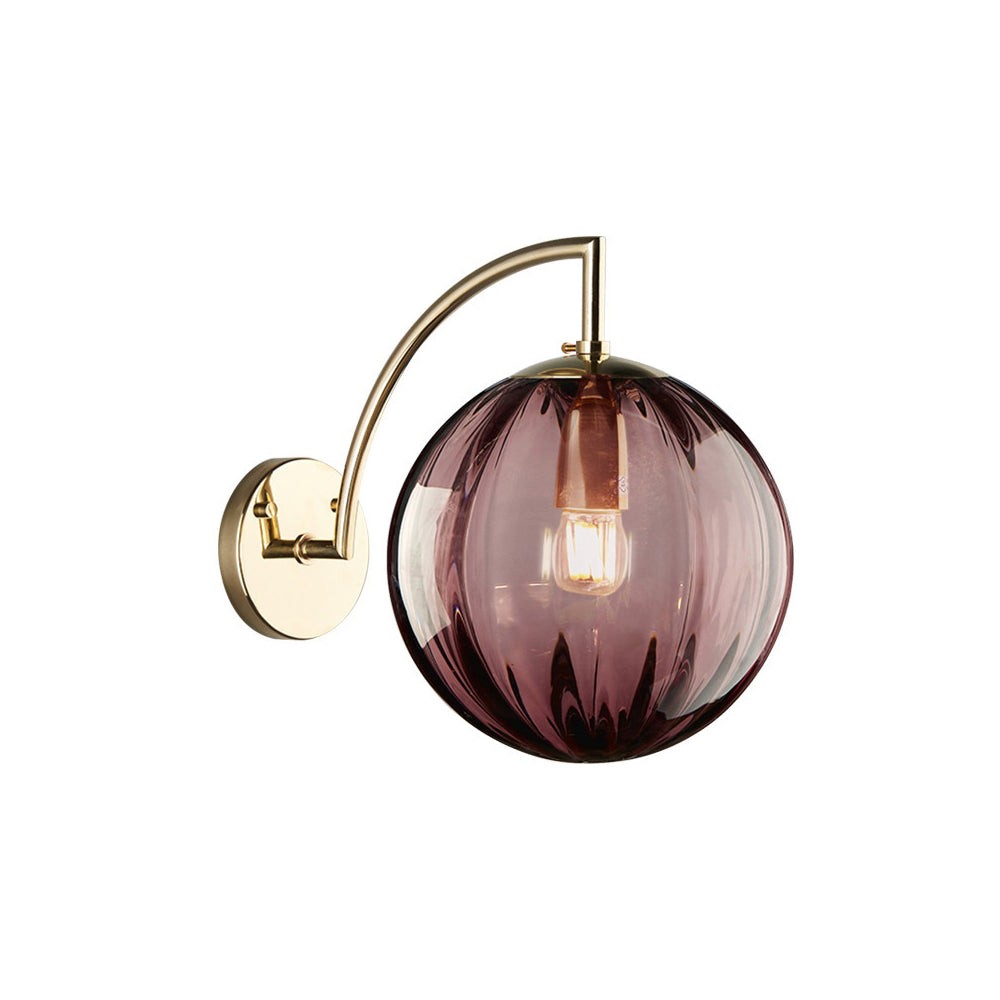 Modern Glass Multi-Color Spherical Gold Lamp Pole Wall Lamp M136
