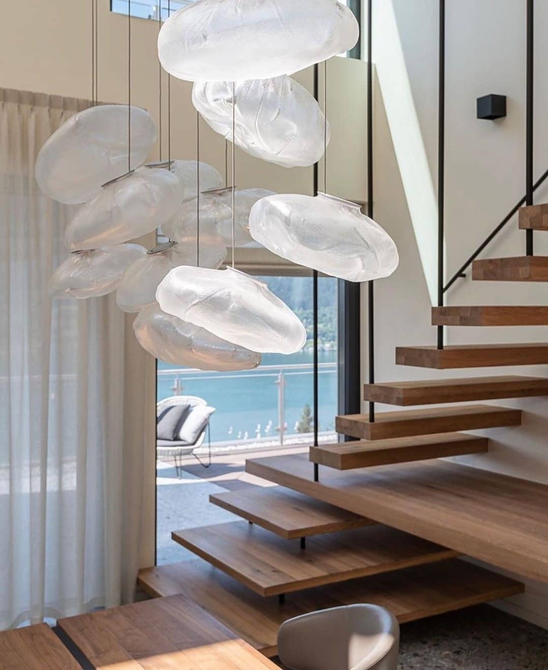 Multi-Head Irregular Glass Bubble Chandelier M180