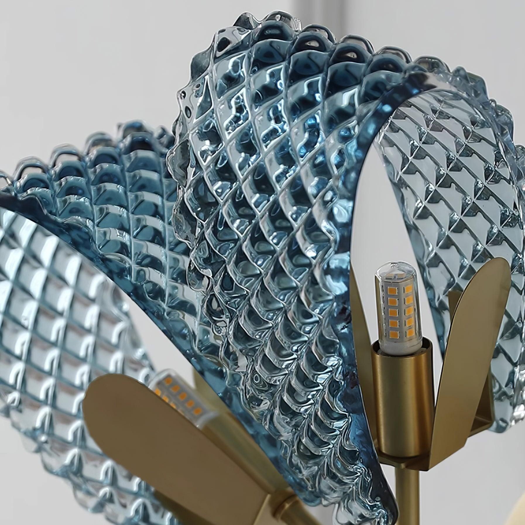 Creative Light Luxury Blue Ribbon Wall Lamp M283
