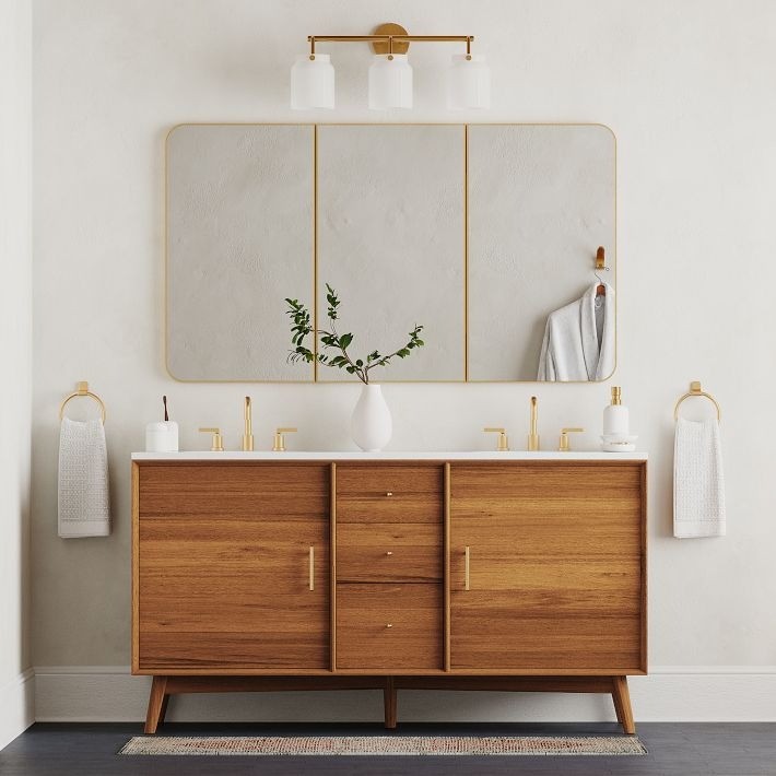 Hanton Modern 3-Light Wall Sconce - Metal Bathroom Fixture T161