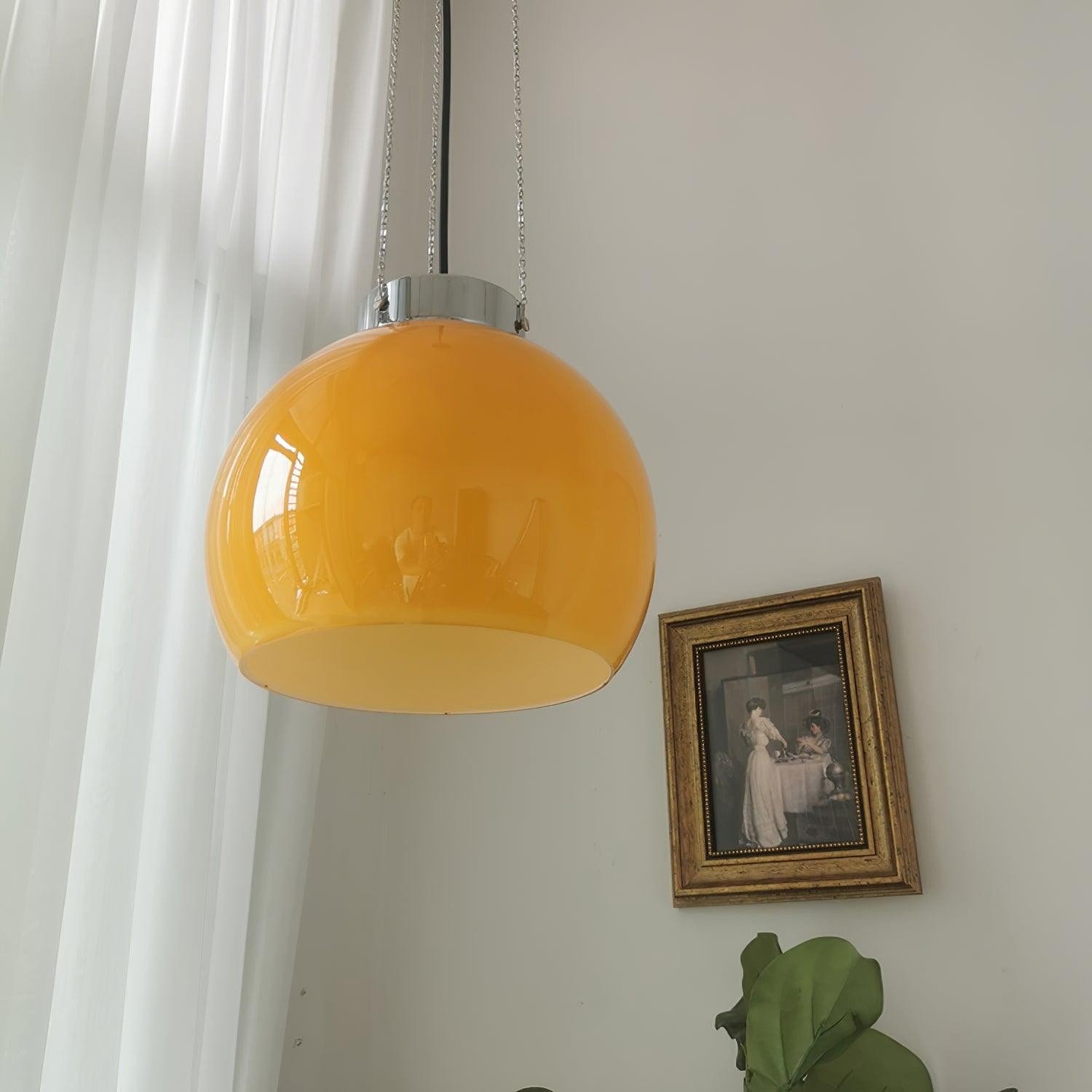 Vintage Bauhaus Creative Hemispherical Pendant Light M56