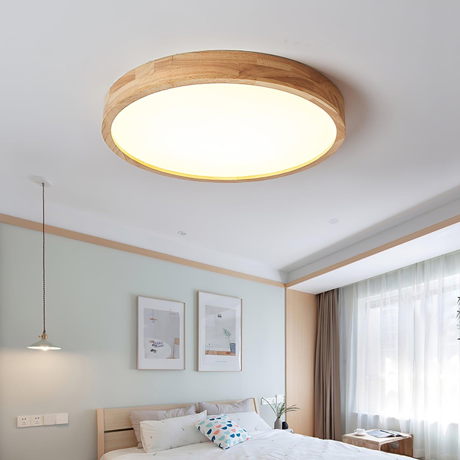 Wooden Geometric Ceiling Light M295