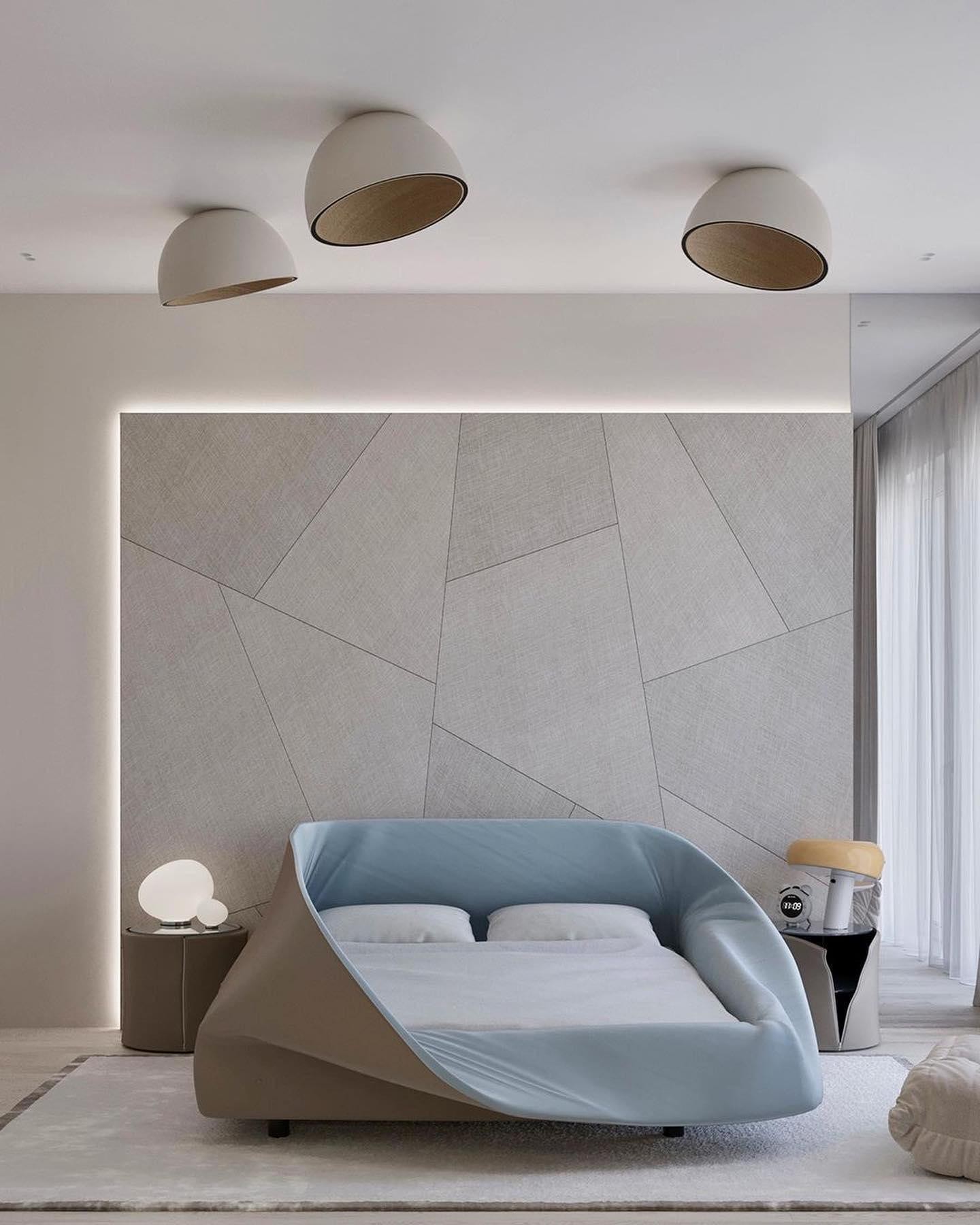 Simple Modern Nordic LED Eggshell Ceiling Lamp M385